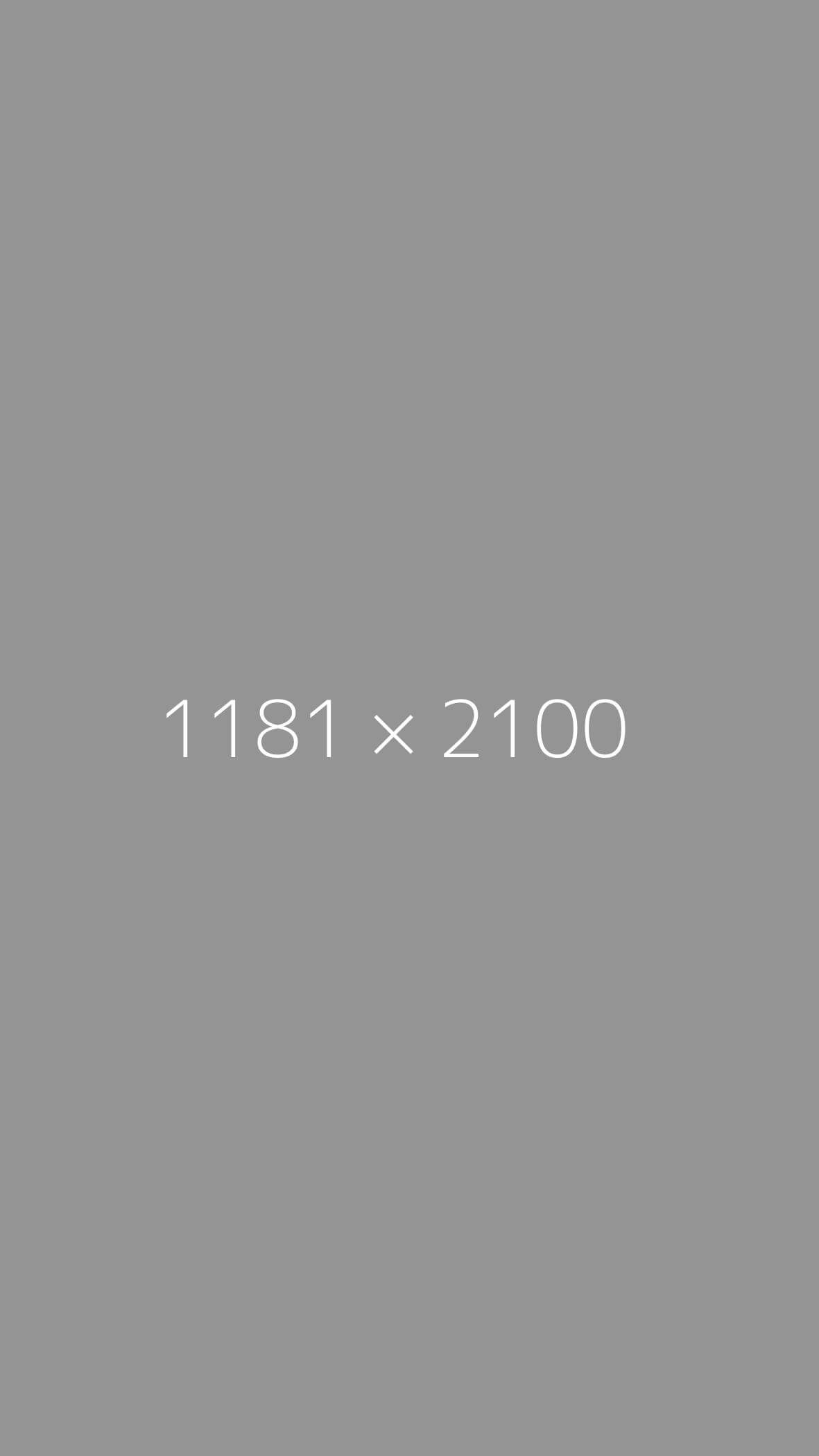 Ein grauer Hintergrund mit dem Text 1181 × 2100 in weißer Schrift, zentriert in der Mitte des Bildes. - Demo-Seite